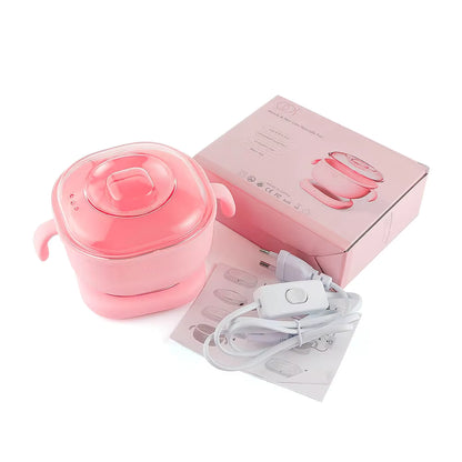 400ML Collapsible Silicone Wax Warmer – Portable Hair Removal Wax Melting Pot