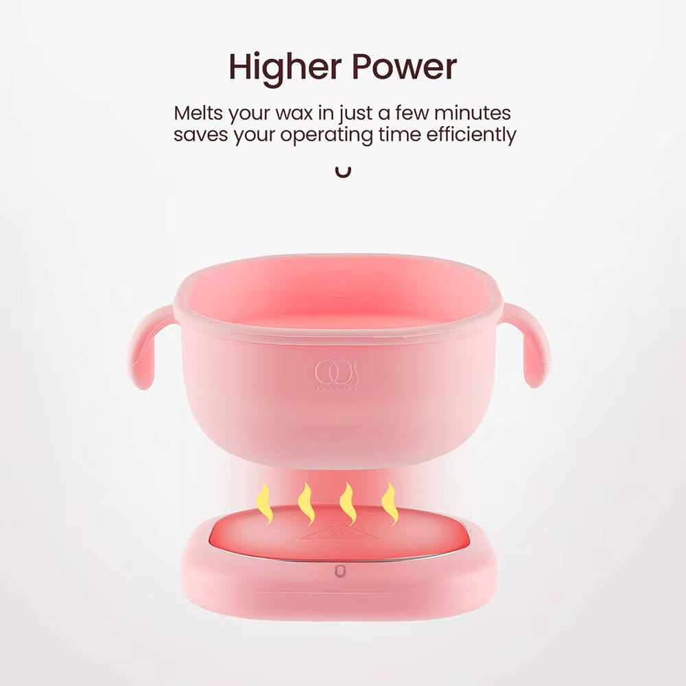 400ML Collapsible Silicone Wax Warmer – Portable Hair Removal Wax Melting Pot