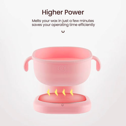 400ML Collapsible Silicone Wax Warmer – Portable Hair Removal Wax Melting Pot