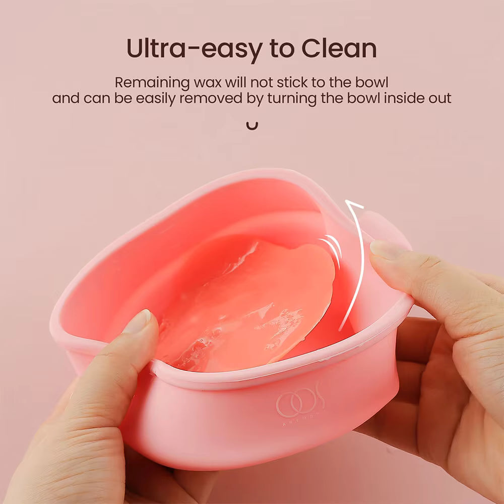 400ML Collapsible Silicone Wax Warmer – Portable Hair Removal Wax Melting Pot