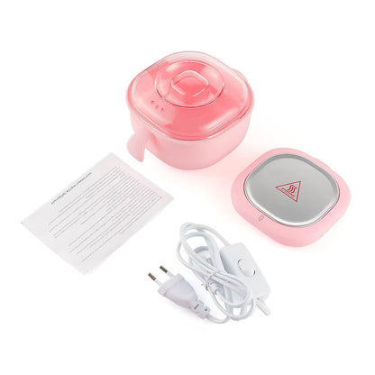 400ML Collapsible Silicone Wax Warmer – Portable Hair Removal Wax Melting Pot